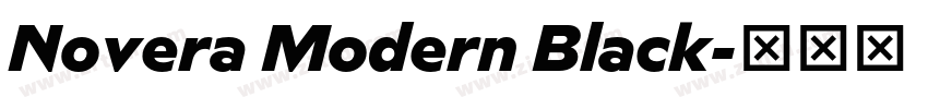 Novera Modern Black字体转换 Novera Modern Black字体转换